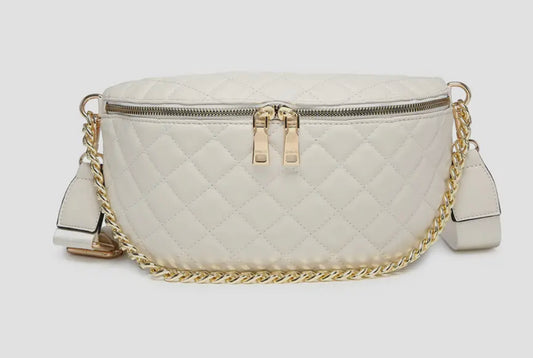 Sylvie Quilted Belt Bag w/ Chain Strap