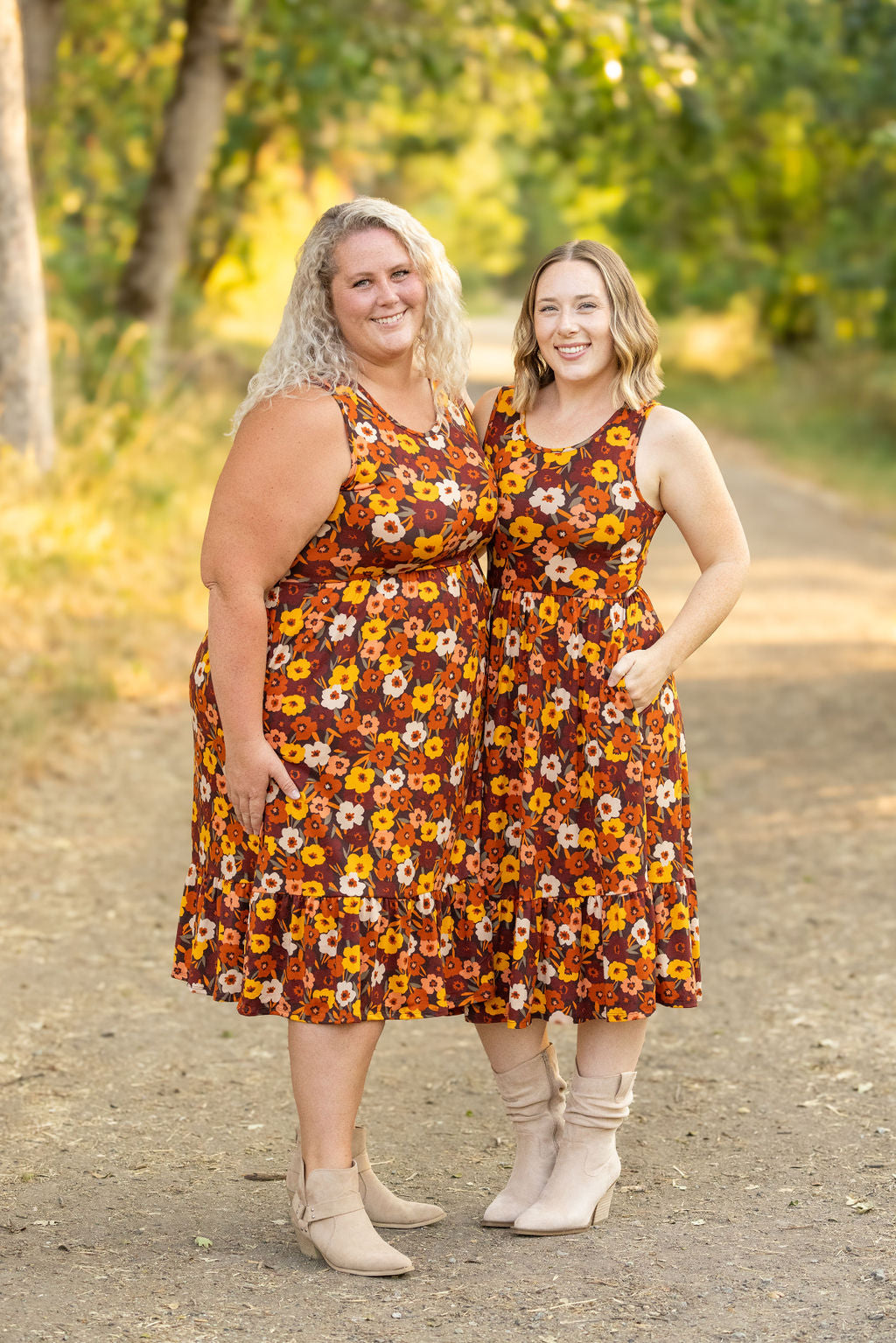 IN STOCK Bailey Dress - Brown Fall Floral