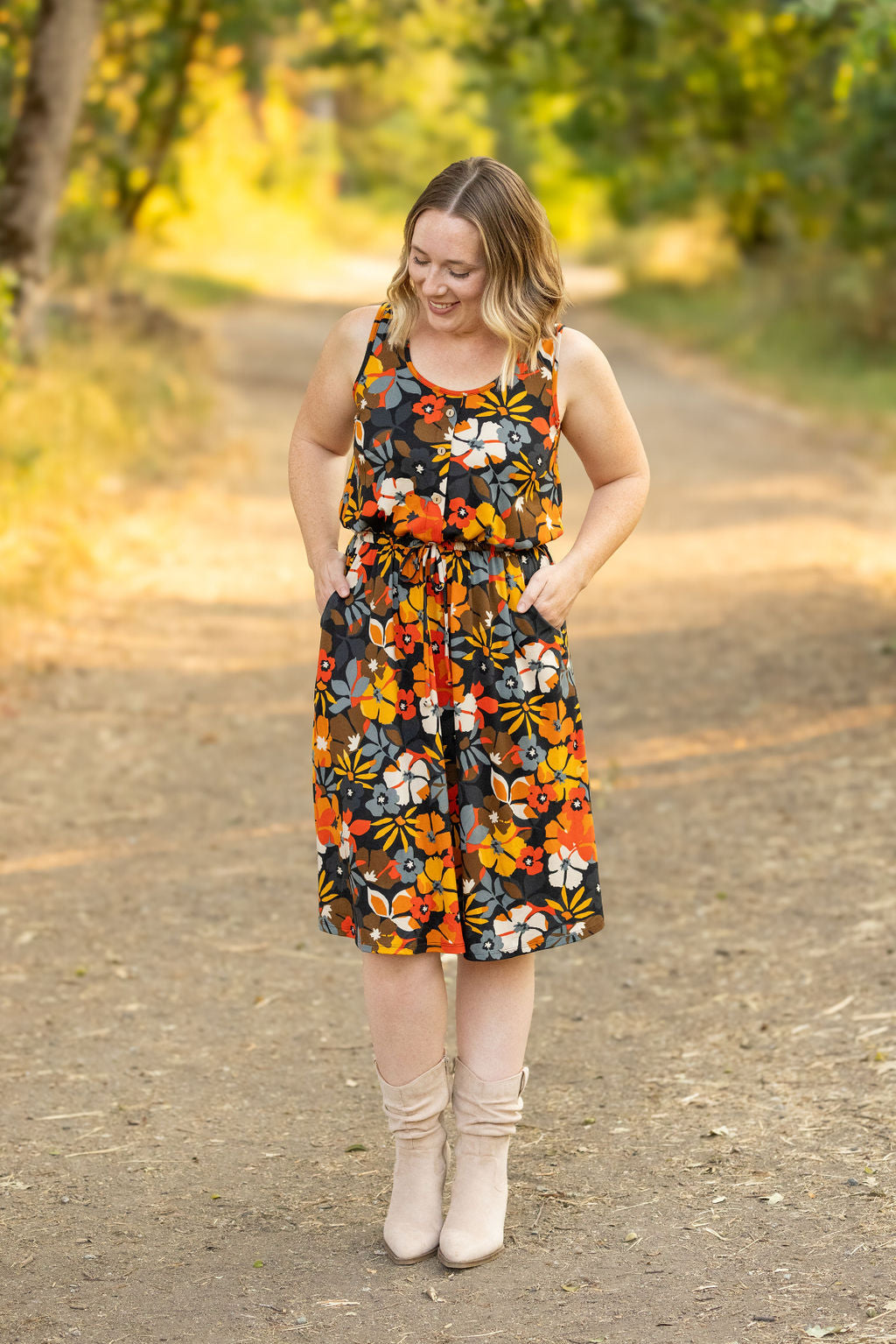 IN STOCK Sadie Dress - Fall Floral Mix