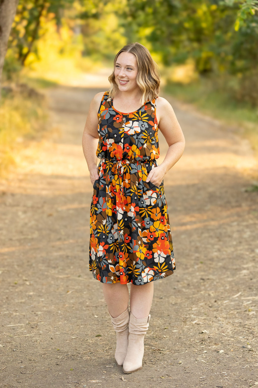 IN STOCK Sadie Dress - Fall Floral Mix