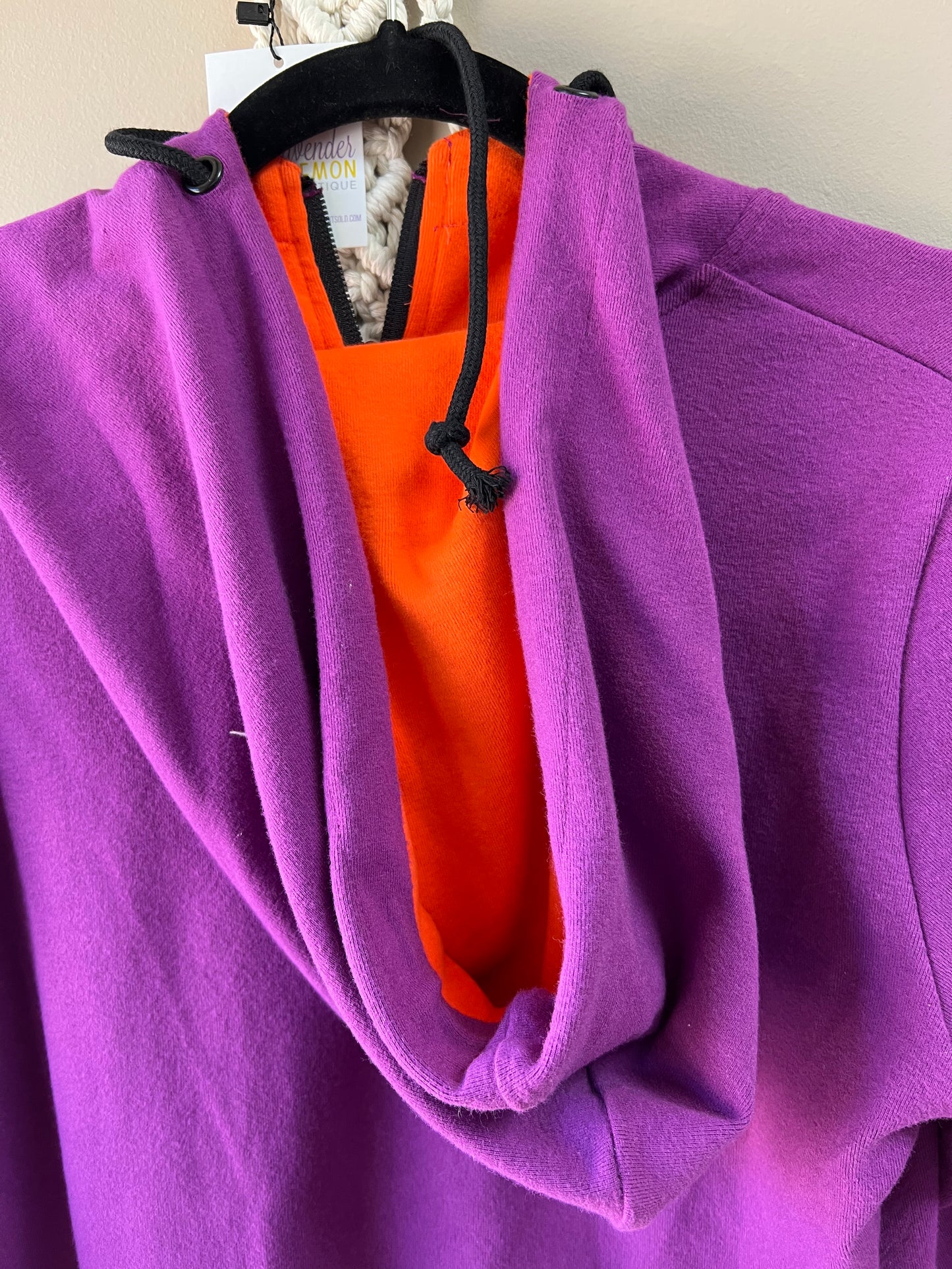 Orange and Purple hoodie