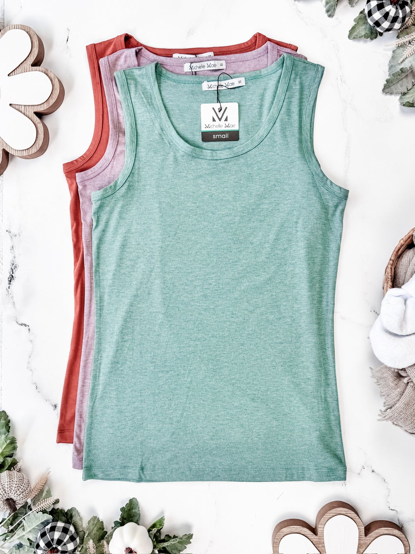 IN STOCK Ava Tank - Sage