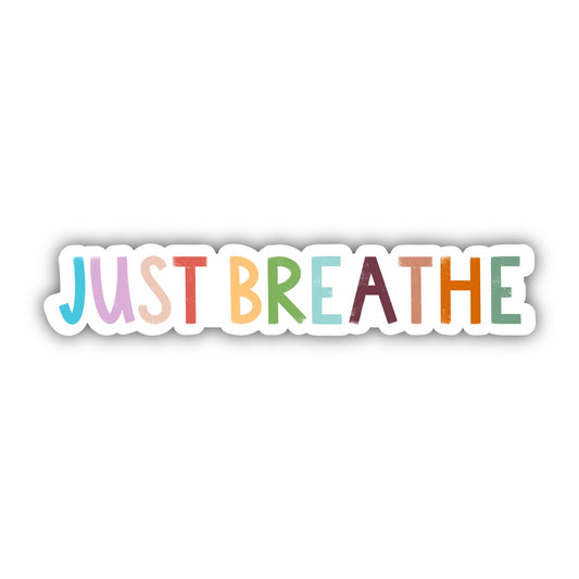 Just Breathe Vinyl Sticker