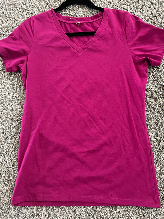 Magenta V Neck