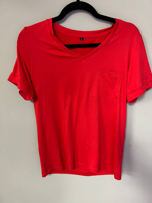 Red V Neck