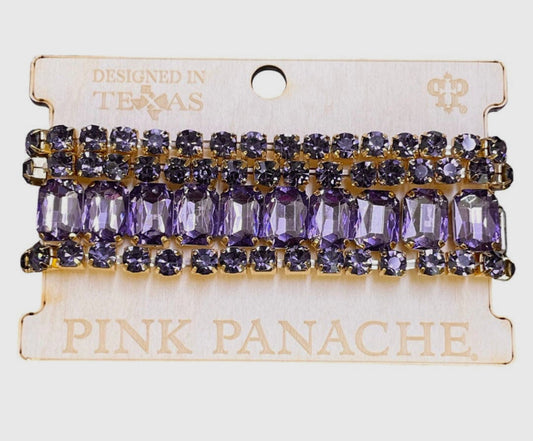 Purple and Gold Rhinestone Curvy